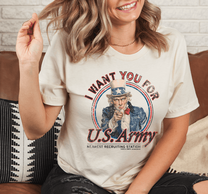 unisex us army uncle sam t shirt styled casually patriotic military outfit
